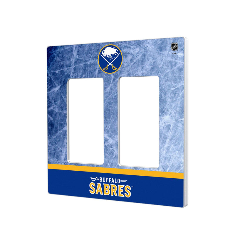 Buffalo Sabres Ice Wordmark Hidden-Screw Light Switch Plate