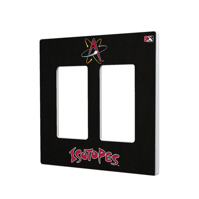 Albuquerque Isotopes Solid Hidden-Screw Light Switch Plate - Double Rocker