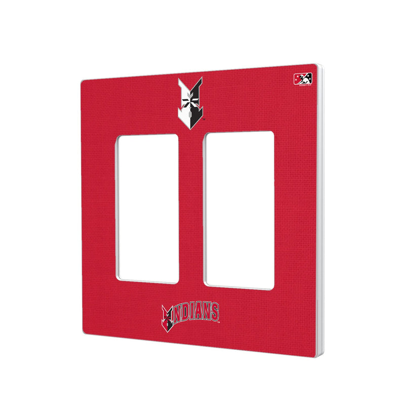 Indianapolis Indians Solid Hidden-Screw Light Switch Plate - Double Rocker
