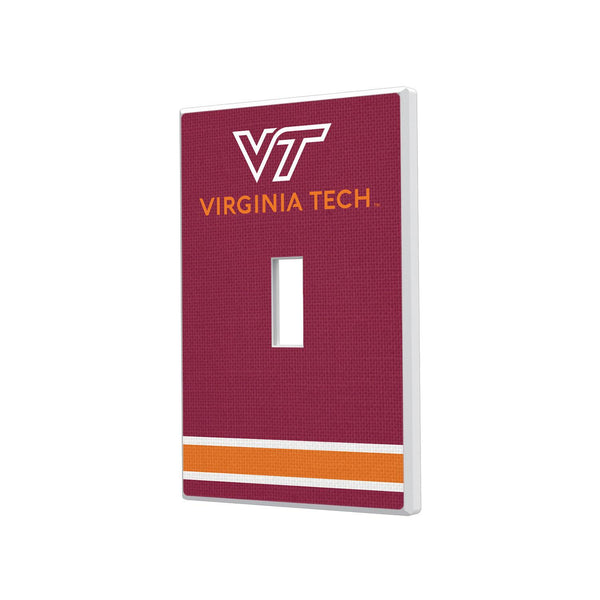 Virginia Tech Hokies Stripe Hidden-Screw Light Switch Plate