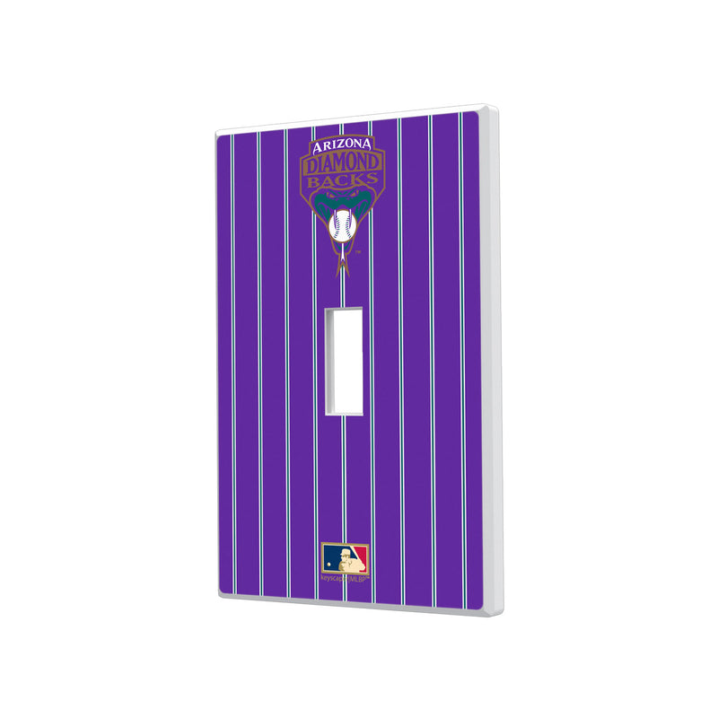 Arizona 1999-2006 - Cooperstown Collection Pinstripe Hidden-Screw Light Switch Plate - Single Toggle