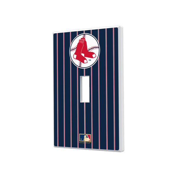Boston Red Sox 1970-1975 - Cooperstown Collection Pinstripe Hidden-Screw Light Switch Plate - Single Toggle