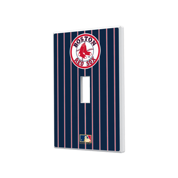Boston Red Sox 1976-2008 - Cooperstown Collection Pinstripe Hidden-Screw Light Switch Plate - Single Toggle