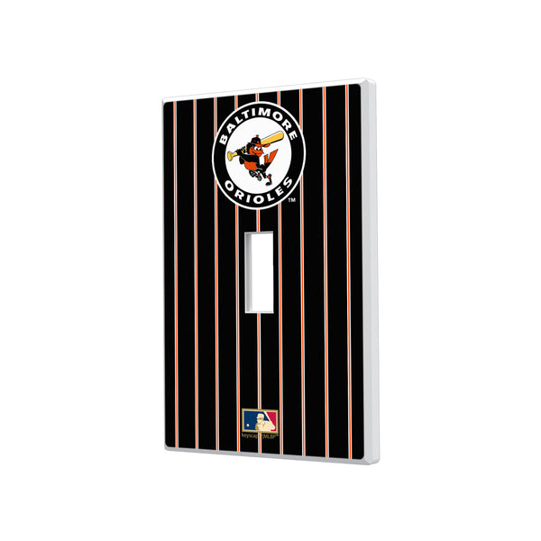 Baltimore Orioles 1966-1969 - Cooperstown Collection Pinstripe Hidden-Screw Light Switch Plate - Single Toggle