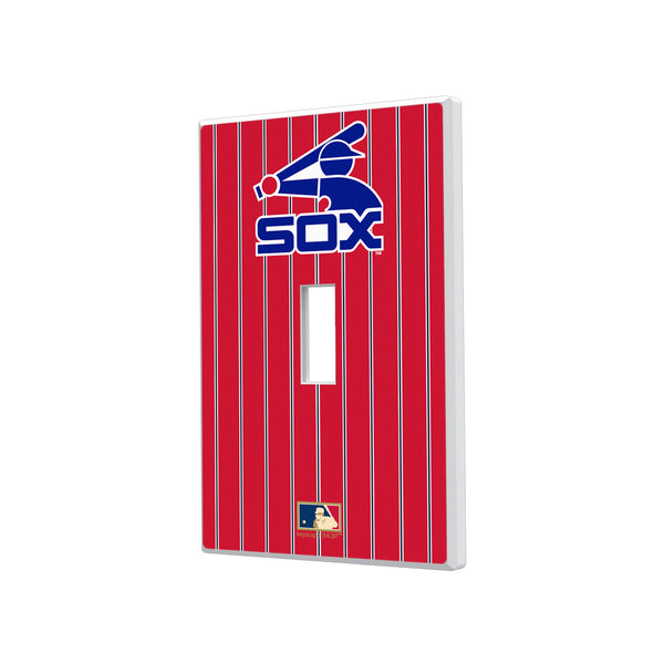 Chicago White Sox 1976-1981 - Cooperstown Collection Pinstripe Hidden-Screw Light Switch Plate - Single Toggle