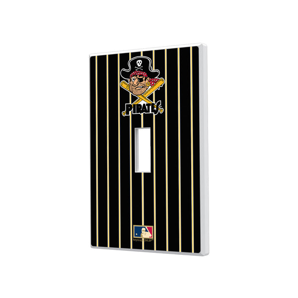 Pittsburgh Pirates 1958-1966 - Cooperstown Collection Pinstripe Hidden-Screw Light Switch Plate - Single Toggle