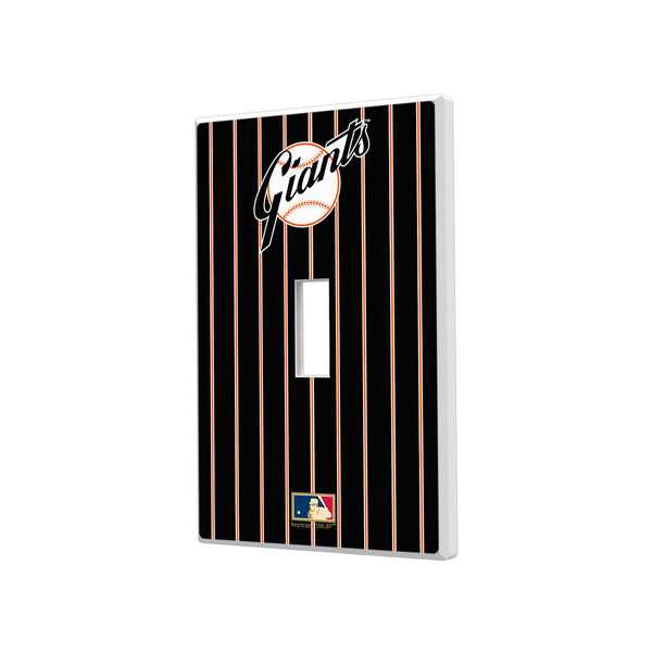 San Francisco Giants 1958-1967 - Cooperstown Collection Pinstripe Hidden-Screw Light Switch Plate - Single Toggle