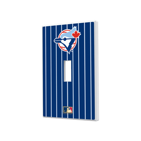 Toronto Blue Jays 1977-1988 - Cooperstown Collection Pinstripe Hidden-Screw Light Switch Plate - Single Toggle