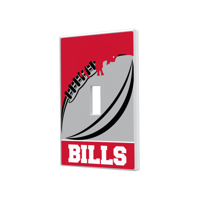 Buffalo Bills Passtime Hidden-Screw Light Switch Plate - Single Toggle