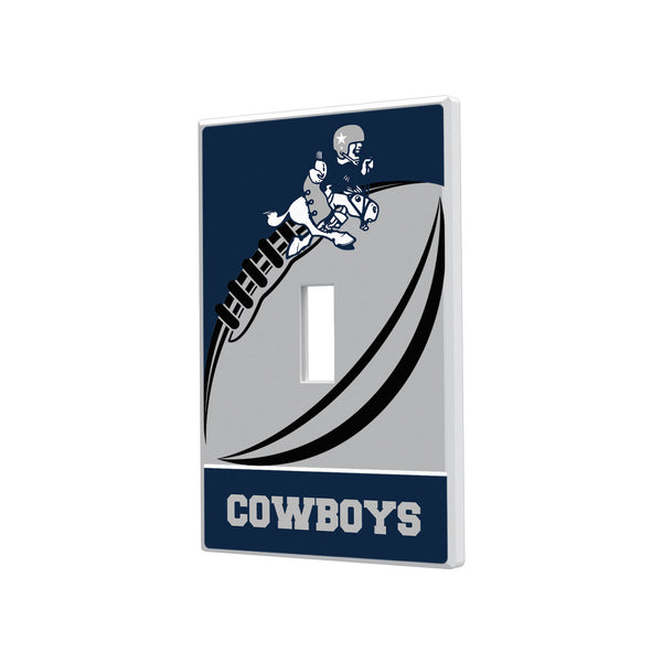 Dallas Cowboys 1966-1969 Historic Collection Passtime Hidden-Screw Light Switch Plate - Single Toggle