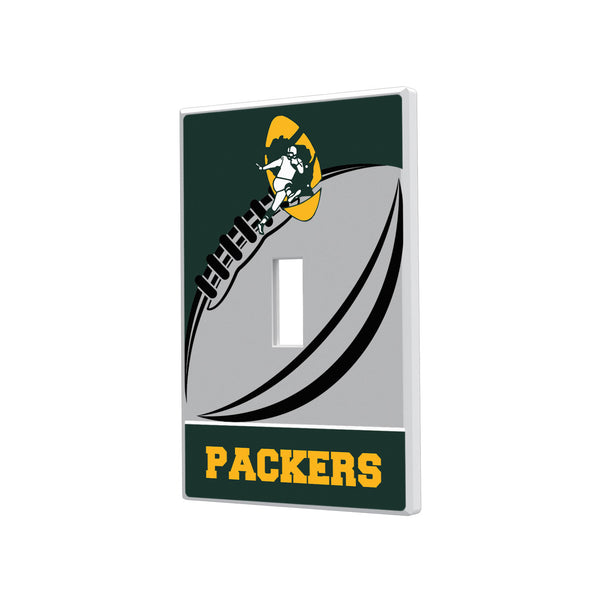 Green Bay Packers Historic Collection Passtime Hidden-Screw Light Switch Plate - Single Toggle