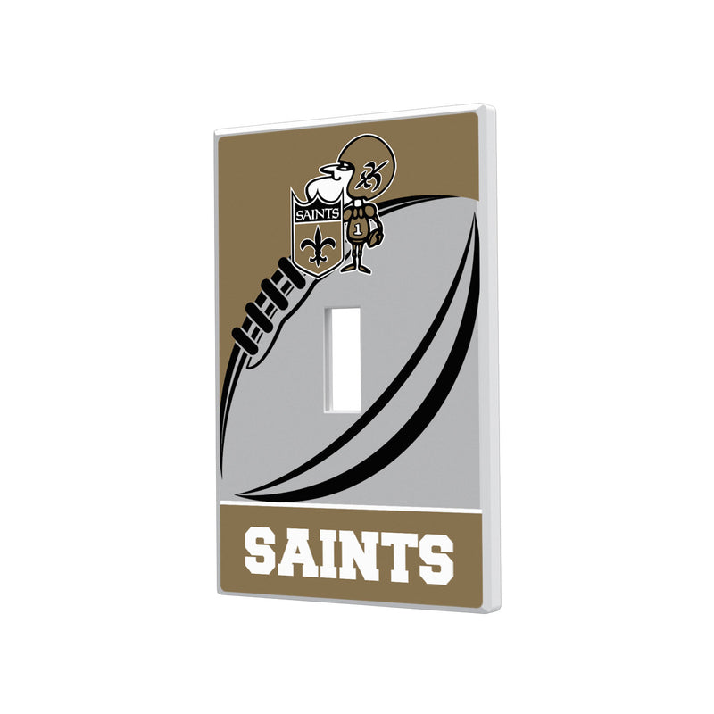 New Orleans Saints Passtime Hidden-Screw Light Switch Plate - Single Toggle
