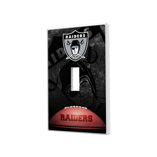 Oakland Raiders 1963 Historic Collection Legendary Hidden-Screw Light Switch Plate - Single Toggle
