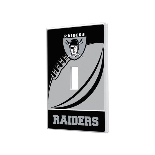 Oakland Raiders 1963 Historic Collection Passtime Hidden-Screw Light Switch Plate - Single Toggle