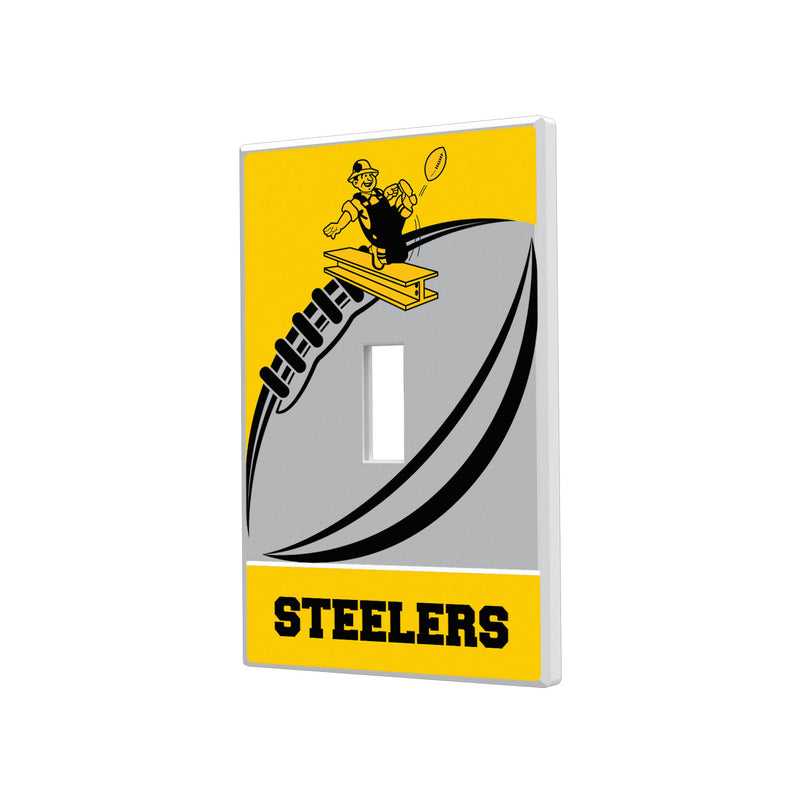 Pittsburgh Steelers 1961 Historic Collection Passtime Hidden-Screw Light Switch Plate - Single Toggle