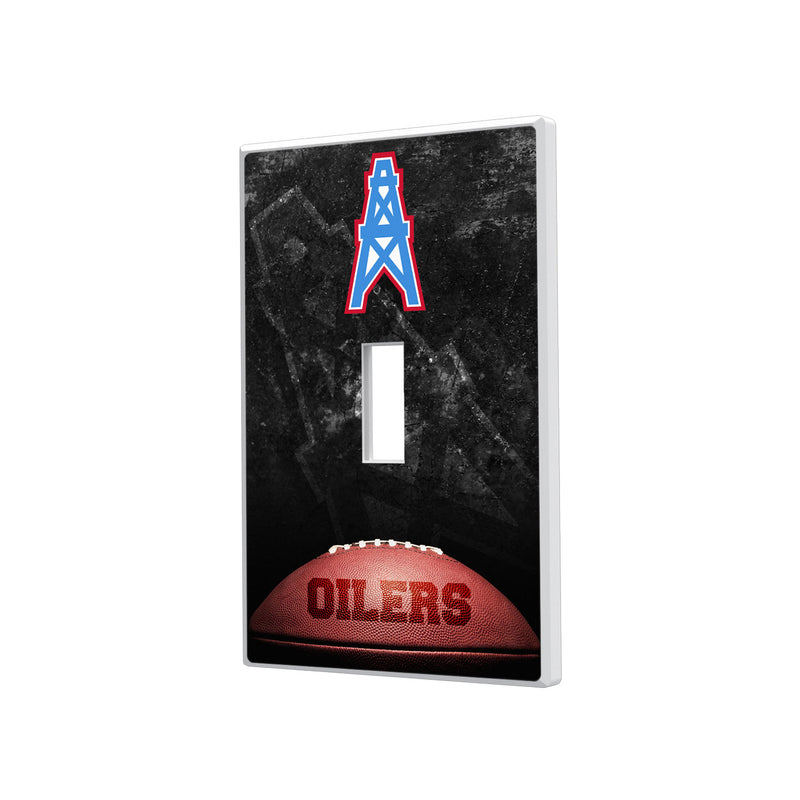 Houston Oilers Legendary Hidden-Screw Light Switch Plate - Single Toggle