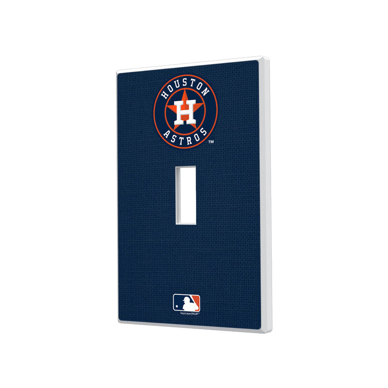 Houston Astros Solid Hidden-Screw Light Switch Plate - Single Toggle