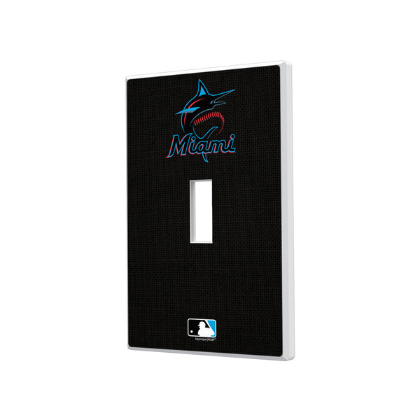 Miami Marlins Solid Hidden-Screw Light Switch Plate - Single Toggle
