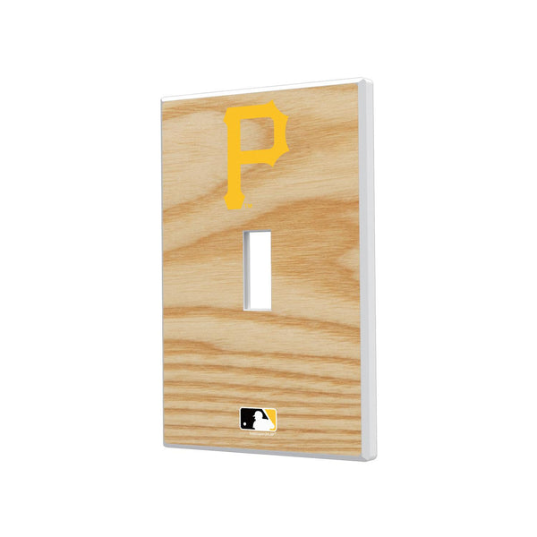 Pittsburgh Pirates Wood Bat Hidden-Screw Light Switch Plate