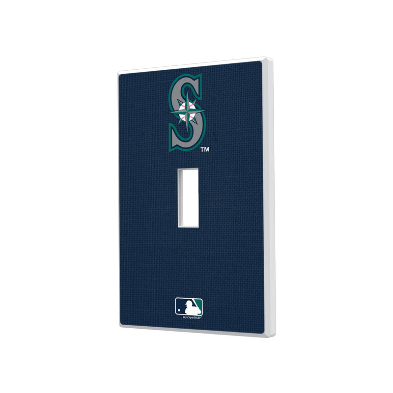 Seattle Mariners Solid Hidden-Screw Light Switch Plate - Single Toggle