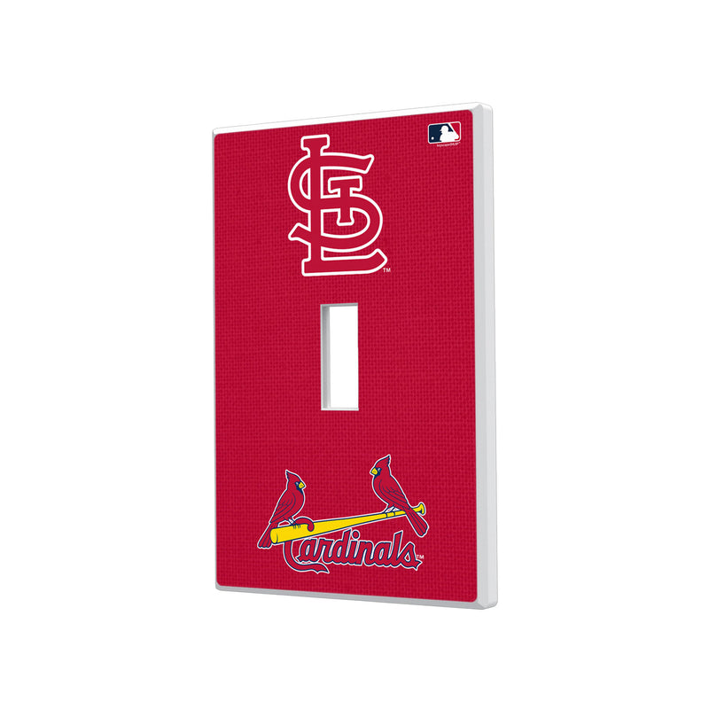 St Louis Cardinals Solid Hidden-Screw Light Switch Plate - Single Toggle