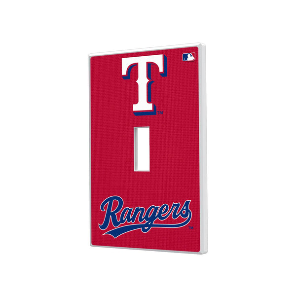 Texas Rangers Solid Hidden-Screw Light Switch Plate - Single Toggle