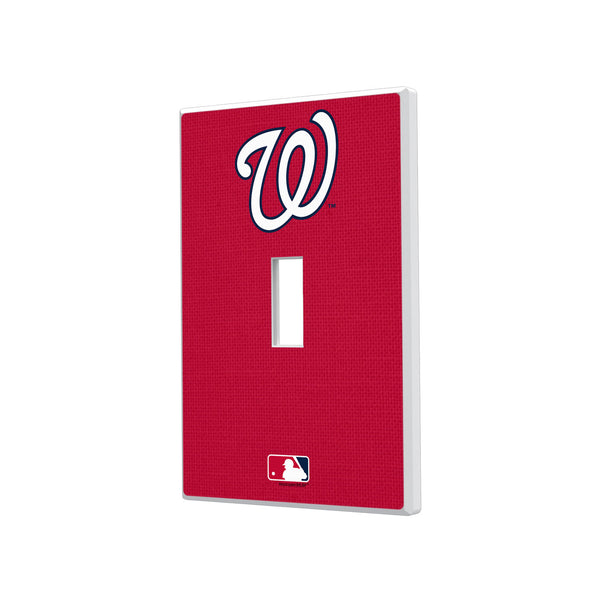 Washington Nationals Solid Hidden-Screw Light Switch Plate - Single Toggle