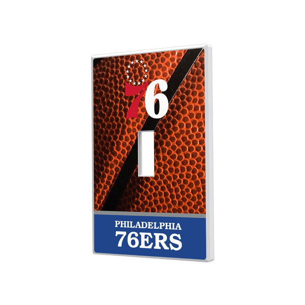 Philadelphia 76ers Basketball Hidden-Screw Light Switch Plate - Single Toggle