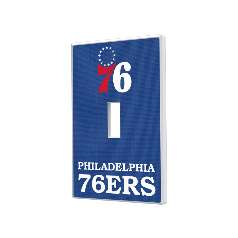Philadelphia 76ers Solid Hidden-Screw Light Switch Plate - Single Toggle