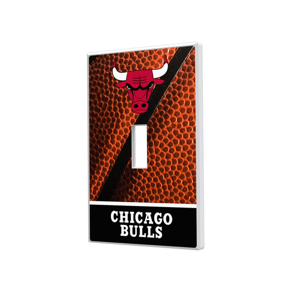 Chicago Bulls Basketball Hidden-Screw Light Switch Plate - Single Toggle