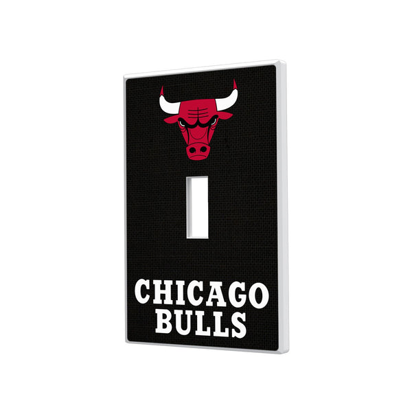 Chicago Bulls Solid Hidden-Screw Light Switch Plate - Single Toggle