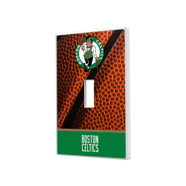 Boston Celtics Basketball Hidden-Screw Light Switch Plate - Single Toggle