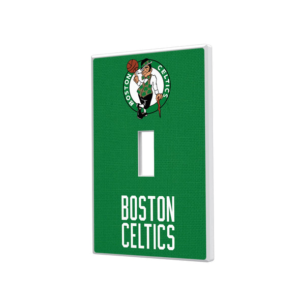 Boston Celtics Solid Hidden-Screw Light Switch Plate - Single Toggle
