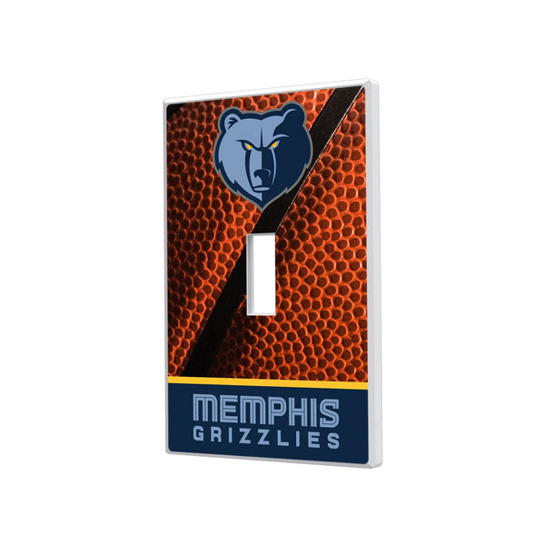 Memphis Grizzlies Basketball Hidden-Screw Light Switch Plate - Single Toggle