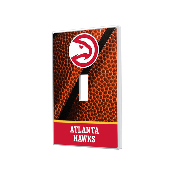 Atlanta Hawks Basketball Hidden-Screw Light Switch Plate - Single Toggle