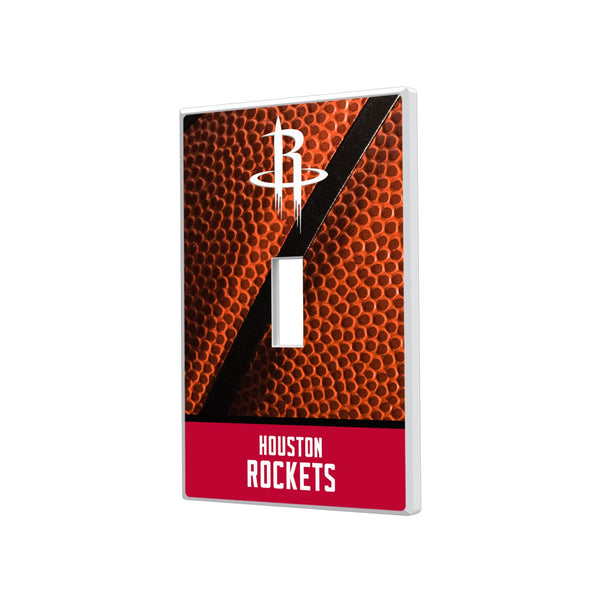 Houston Rockets Basketball Hidden-Screw Light Switch Plate - Single Toggle
