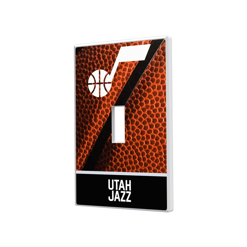 Utah Jazz Basketball Hidden-Screw Light Switch Plate - Single Toggle