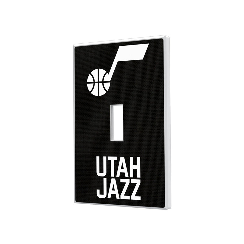 Utah Jazz Solid Hidden-Screw Light Switch Plate - Single Toggle
