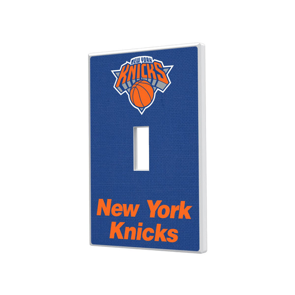 New York Knicks Solid Hidden-Screw Light Switch Plate - Single Toggle