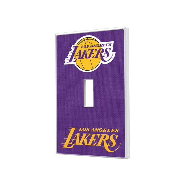Los Angeles Lakers Solid Hidden-Screw Light Switch Plate - Single Toggle