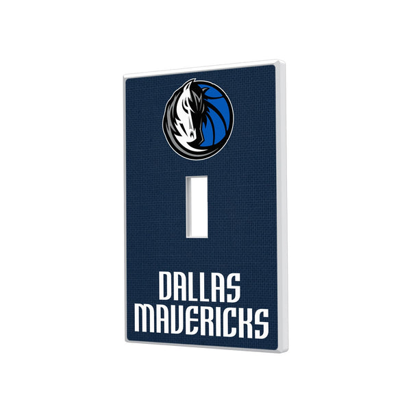 Dallas Mavericks Solid Hidden-Screw Light Switch Plate - Single Toggle