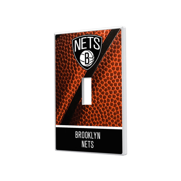 Brooklyn Nets Basketball Hidden-Screw Light Switch Plate - Single Toggle