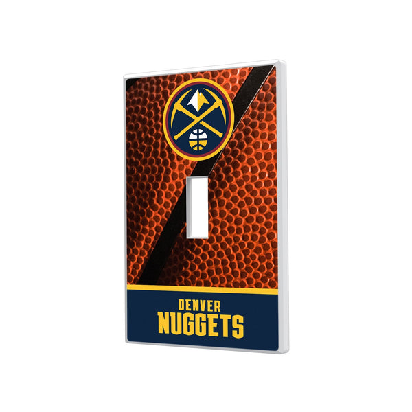 Denver Nuggets Basketball Hidden-Screw Light Switch Plate - Single Toggle