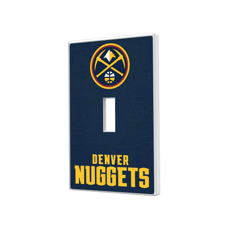 Denver Nuggets Solid Hidden-Screw Light Switch Plate - Single Toggle