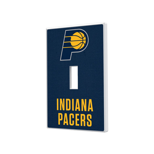 Indiana Pacers Solid Hidden-Screw Light Switch Plate - Single Toggle