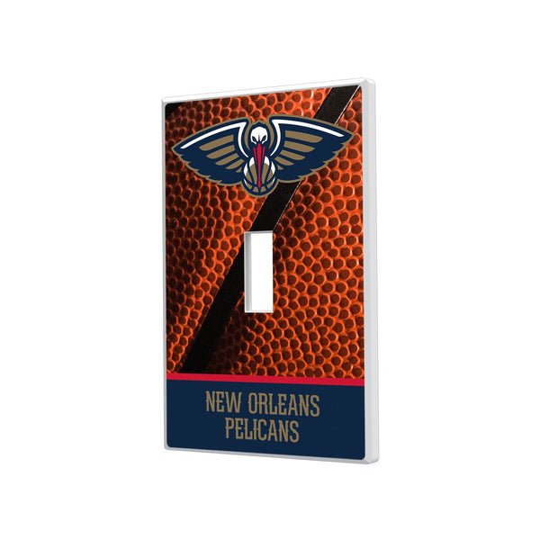 New Orleans Pelicans Basketball Hidden-Screw Light Switch Plate - Single Toggle