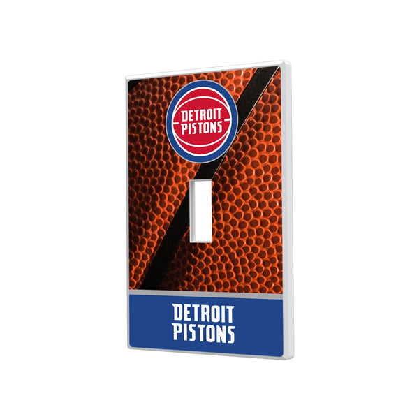 Detroit Pistons Basketball Hidden-Screw Light Switch Plate - Single Toggle