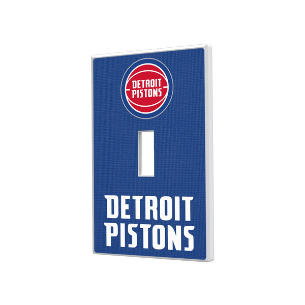 Detroit Pistons Solid Hidden-Screw Light Switch Plate - Single Toggle