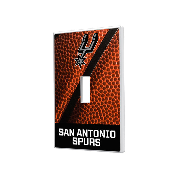 San Antonio Spurs Basketball Hidden-Screw Light Switch Plate - Single Toggle