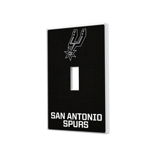 San Antonio Spurs Solid Hidden-Screw Light Switch Plate - Single Toggle